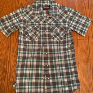Boys short sleeve button down shirt